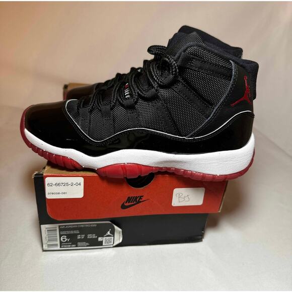 Size 6 - Nike Air Jordan 11 Retro GS Bred 2019 Men's Shoes Ships Now - Picture 8 of 10